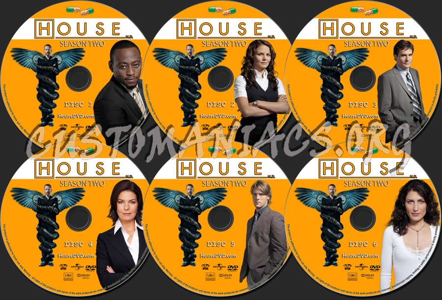 House Season 2 dvd label