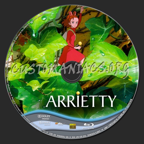 Arrietty blu-ray label