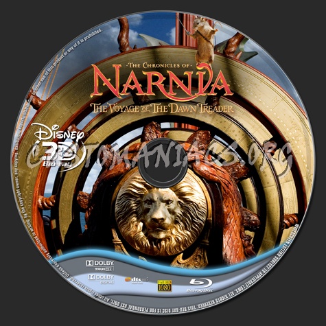 The Chronicles of Narnia: The Voyage of the Dawn Treader blu-ray label