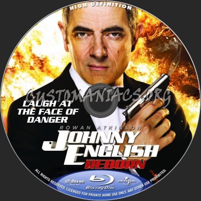 Johnny English Reborn blu-ray label