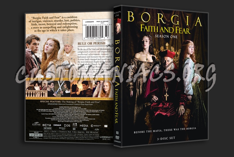 Borgia Faith and Fear Season 1 dvd cover