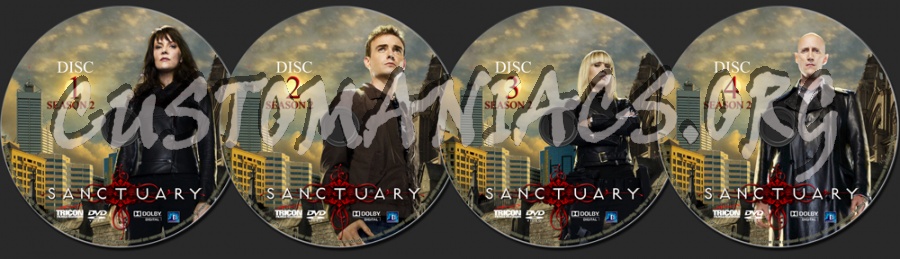 Sanctuary Season 2 dvd label