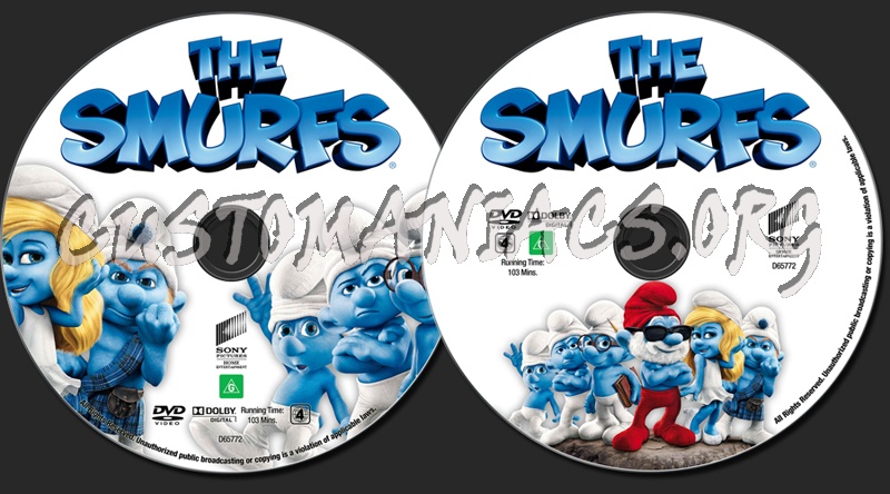 The Smurfs dvd label