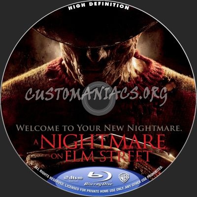 A Nightnare On Elm Street blu-ray label