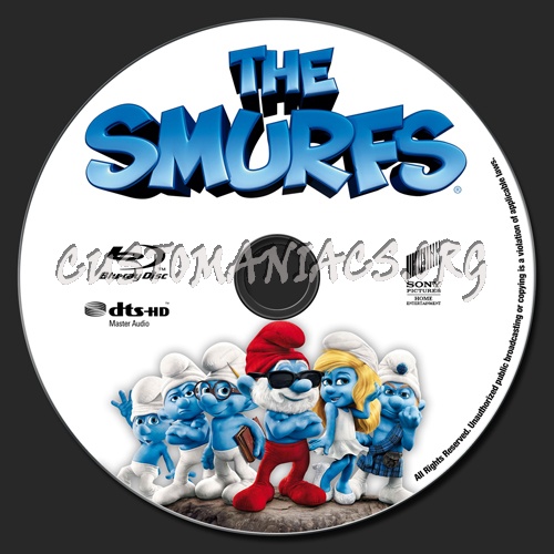 The Smurfs blu-ray label