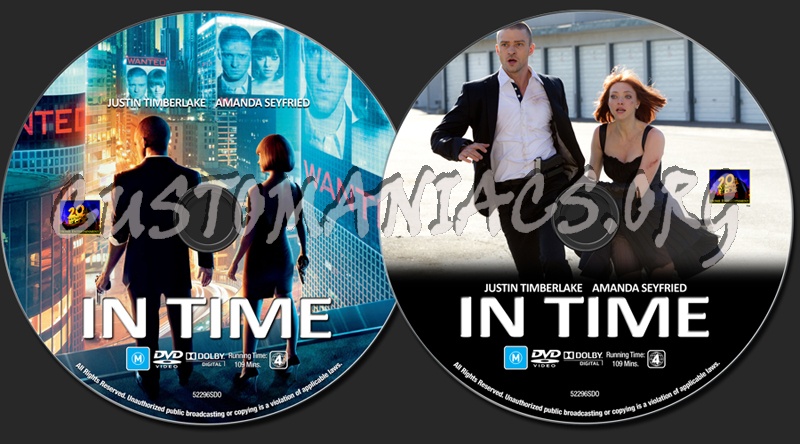 In Time dvd label