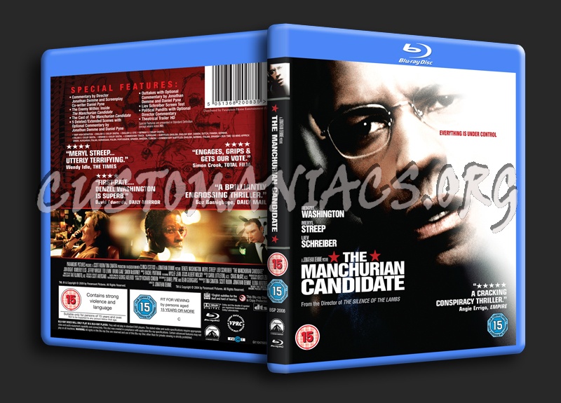 The Manchurian Candidate blu-ray cover