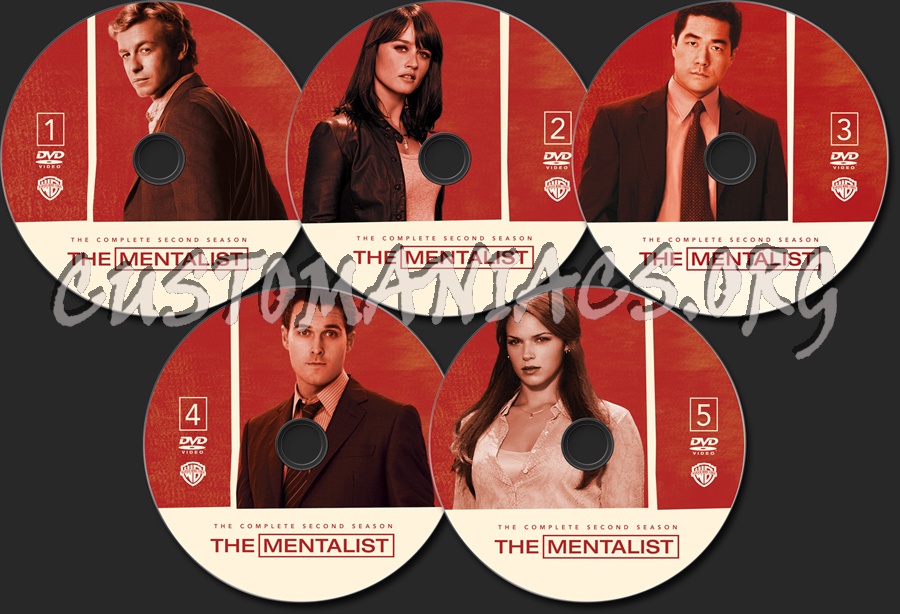 The Mentalist Season 2 dvd label