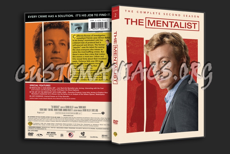 The Mentalist Season 2 dvd cover