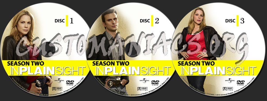 In Plain Sight Season 2 dvd label