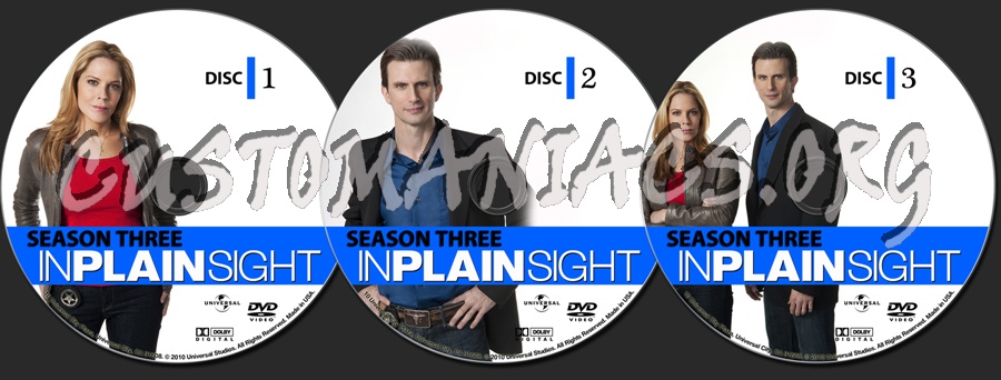 In Plain Sight Season 3 dvd label