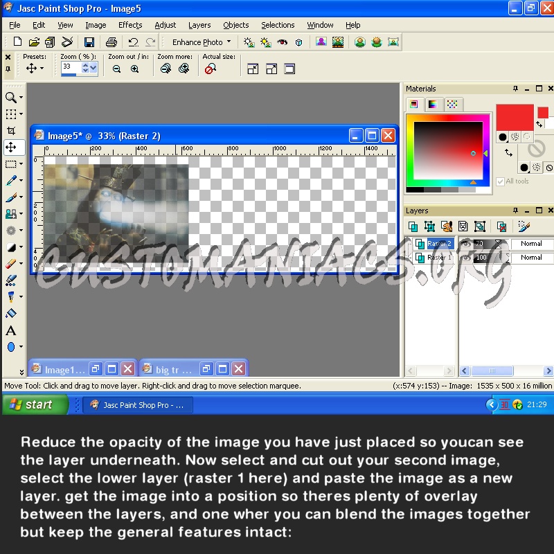 Blending Images in Paintshop Pro 