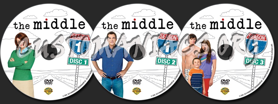 The Middle Season 1 dvd label