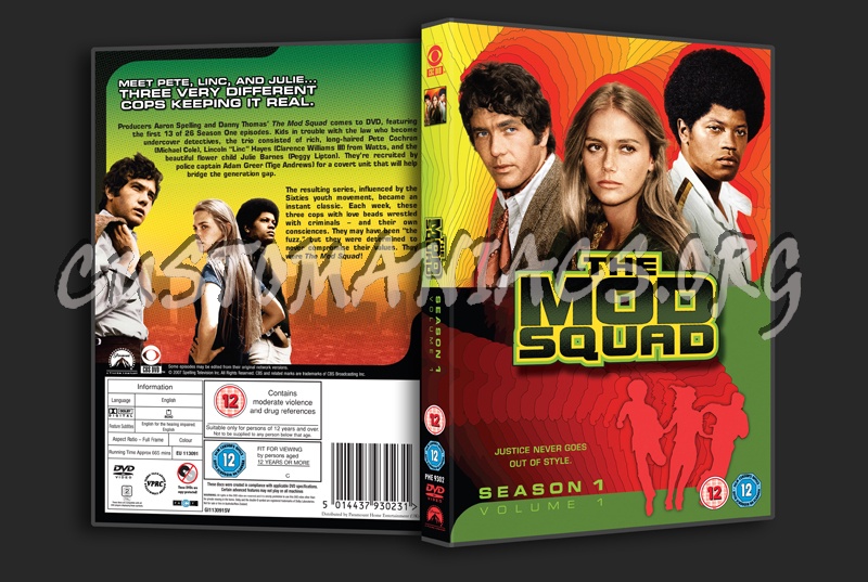 The Mod Squad Season 1 Volume 1 dvd cover