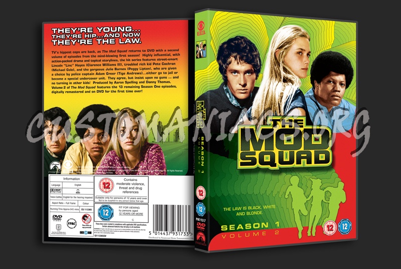 The Mod Squad Season 1 Volume 2 dvd cover