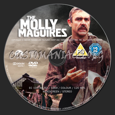 The Molly Maguires dvd label