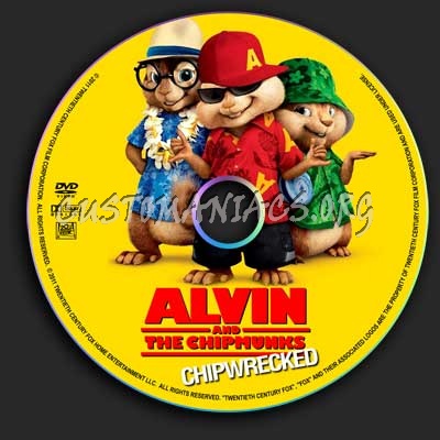 Alvin and the Chipmunks Chipwrecked dvd label