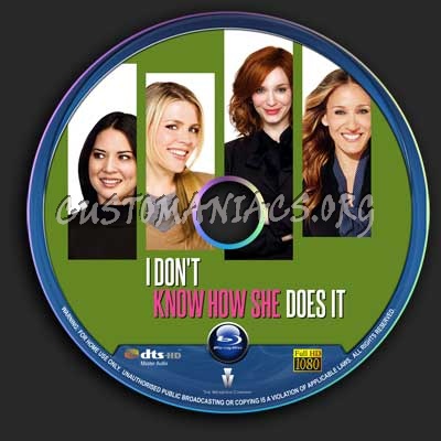 I Dont Know How She Does It blu-ray label