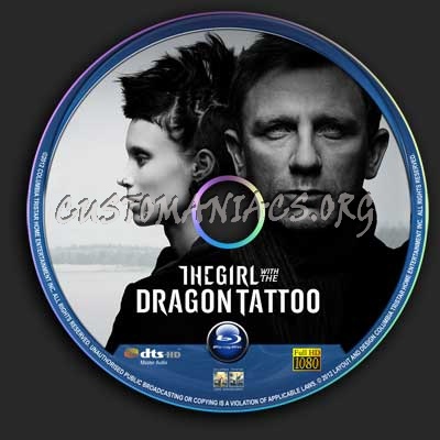 The Girl With The Dragon Tattoo blu-ray label