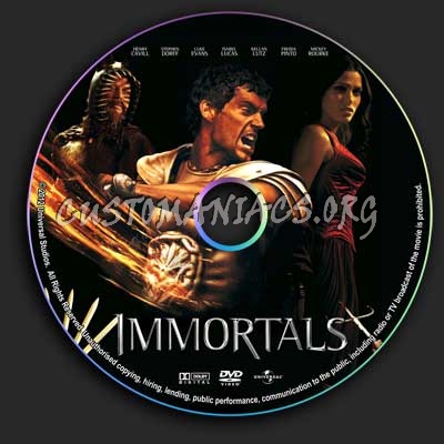 Immortals dvd label