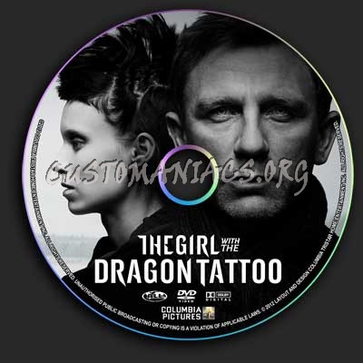 The Girl With The Dragon Tattoo dvd label