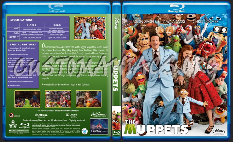 The Muppets blu-ray cover