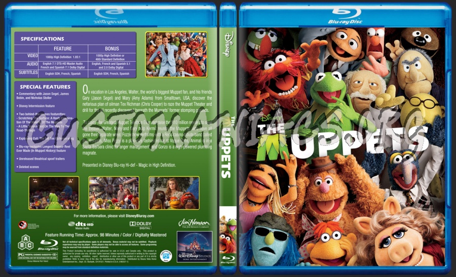 The Muppets blu-ray cover