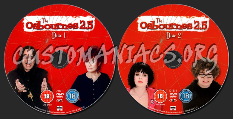 The Osbournes 2.5 dvd label