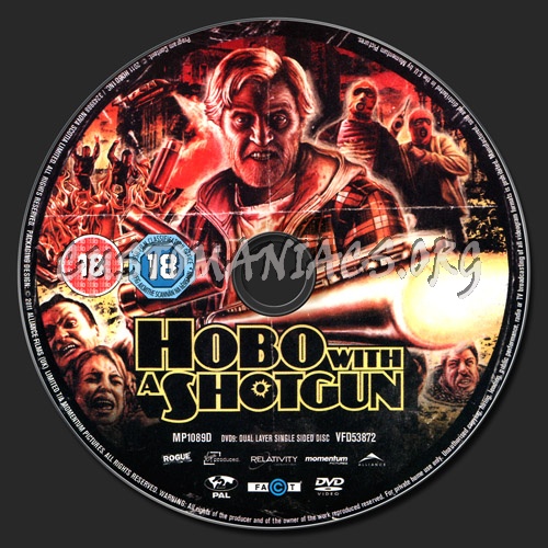 Hobo with a Shotgun dvd label