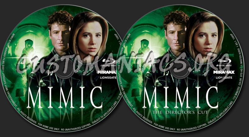 Mimic blu-ray label