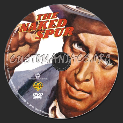 The Naked Spur dvd label