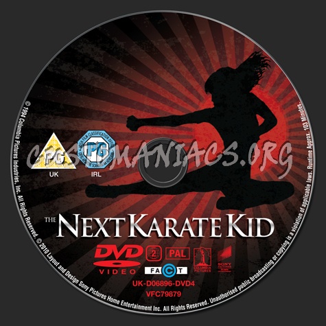 The Next Karate Kid dvd label