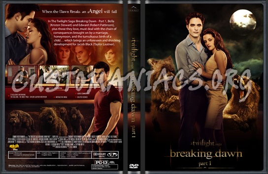 Twilight Breaking Dawn Part 1 dvd cover