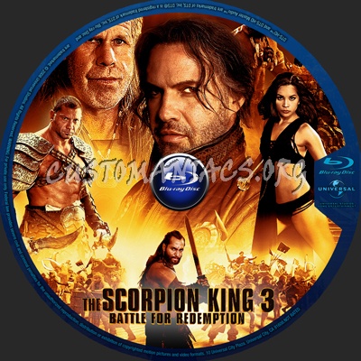 The Scorpion King 3 - Battle for Redemption blu-ray label