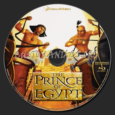 The Prince of Egypt blu-ray label