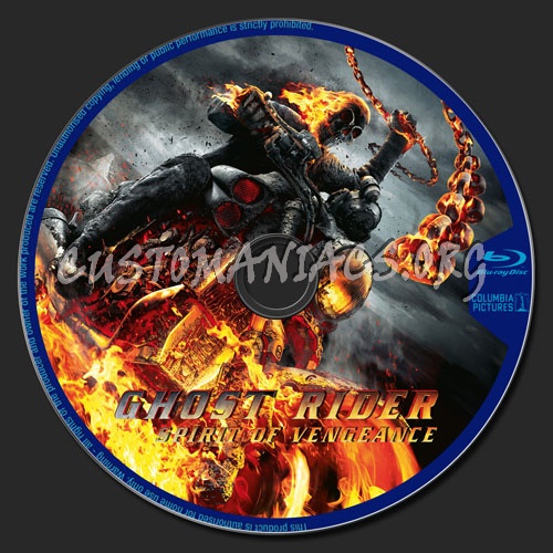 Ghost Rider Spirit of Vengeance blu-ray label