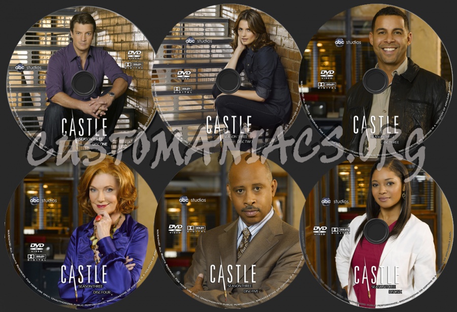 Castle - Season 3 dvd label