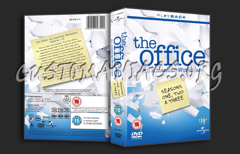 The Office US Season 1, 2 & 3 dvd cover