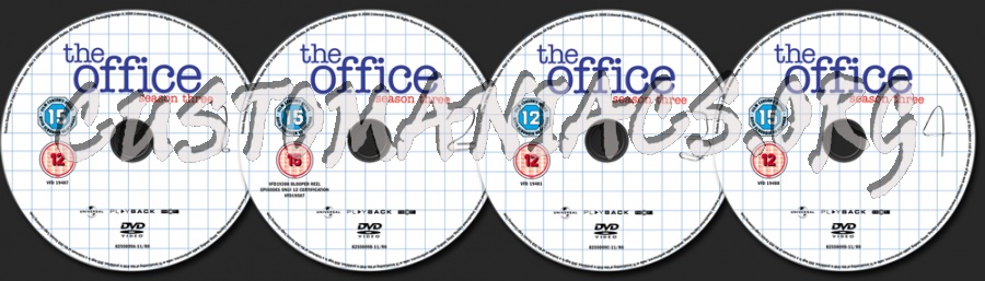 The Office US Season 3 dvd label