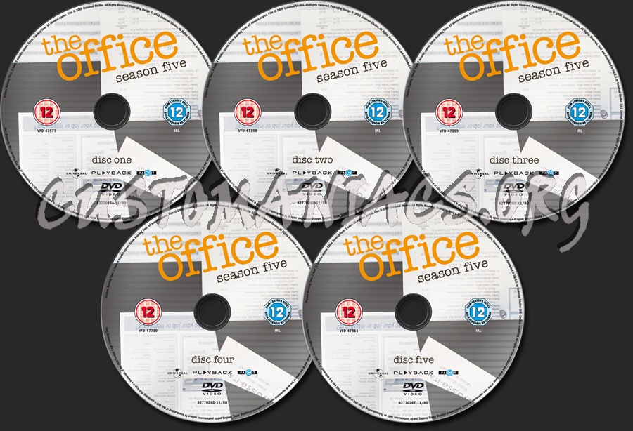 The Office US Season 5 dvd label