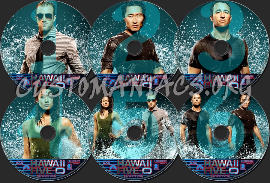 Hawaii Five-O Season 1 dvd label