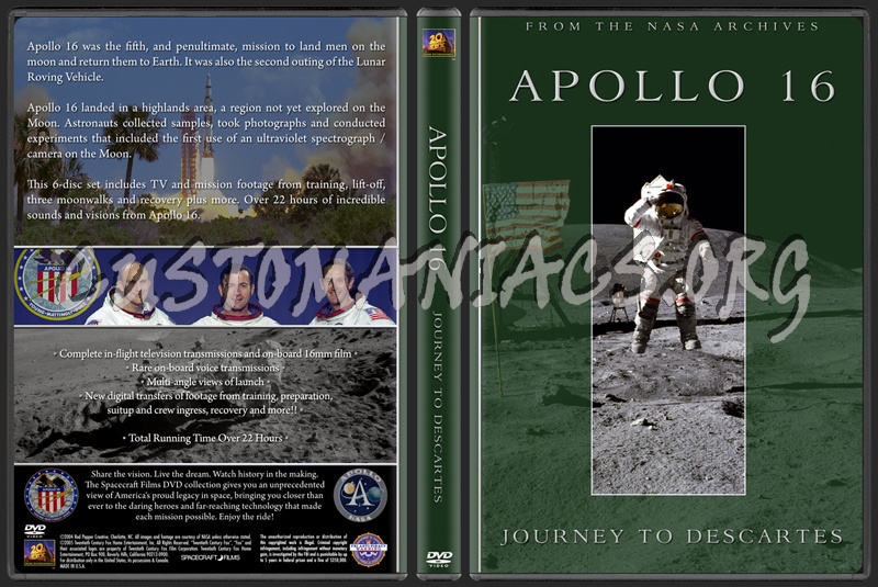 Spacecraft Films / NASA - The Apollo Collection dvd cover