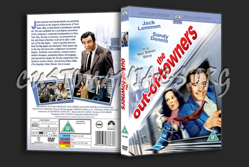 The Out-of Towners (1969) dvd cover