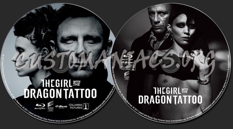 The Girl With the Dragon Tattoo blu-ray label