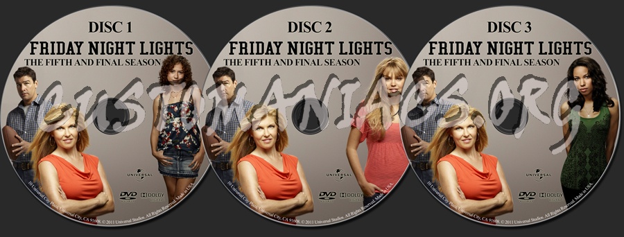 Friday Night Lights Season 5 dvd label