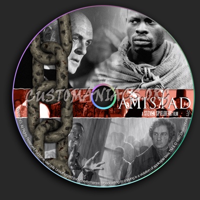 Amistad dvd label