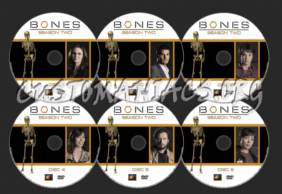 BONES Season 2 dvd label