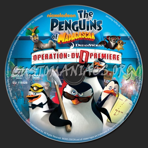 The Penguins of Madagascar Operation DVD Premiere dvd label