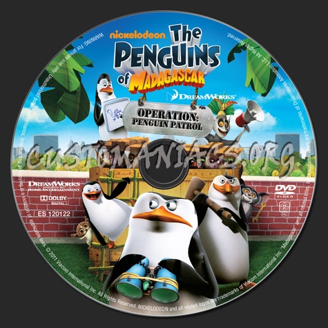 The Penguins of Madagascar Operation Penguin Patrol dvd label