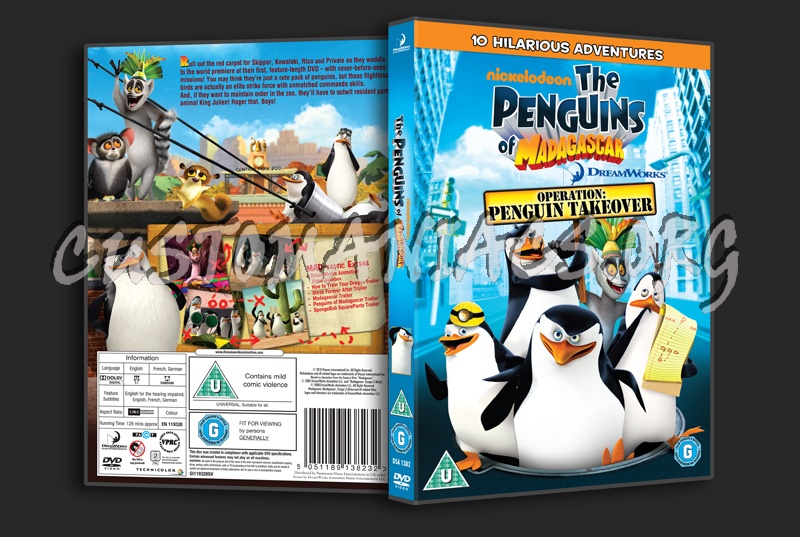 The Penguins of Madagascar Operation Penguin Takeover dvd cover